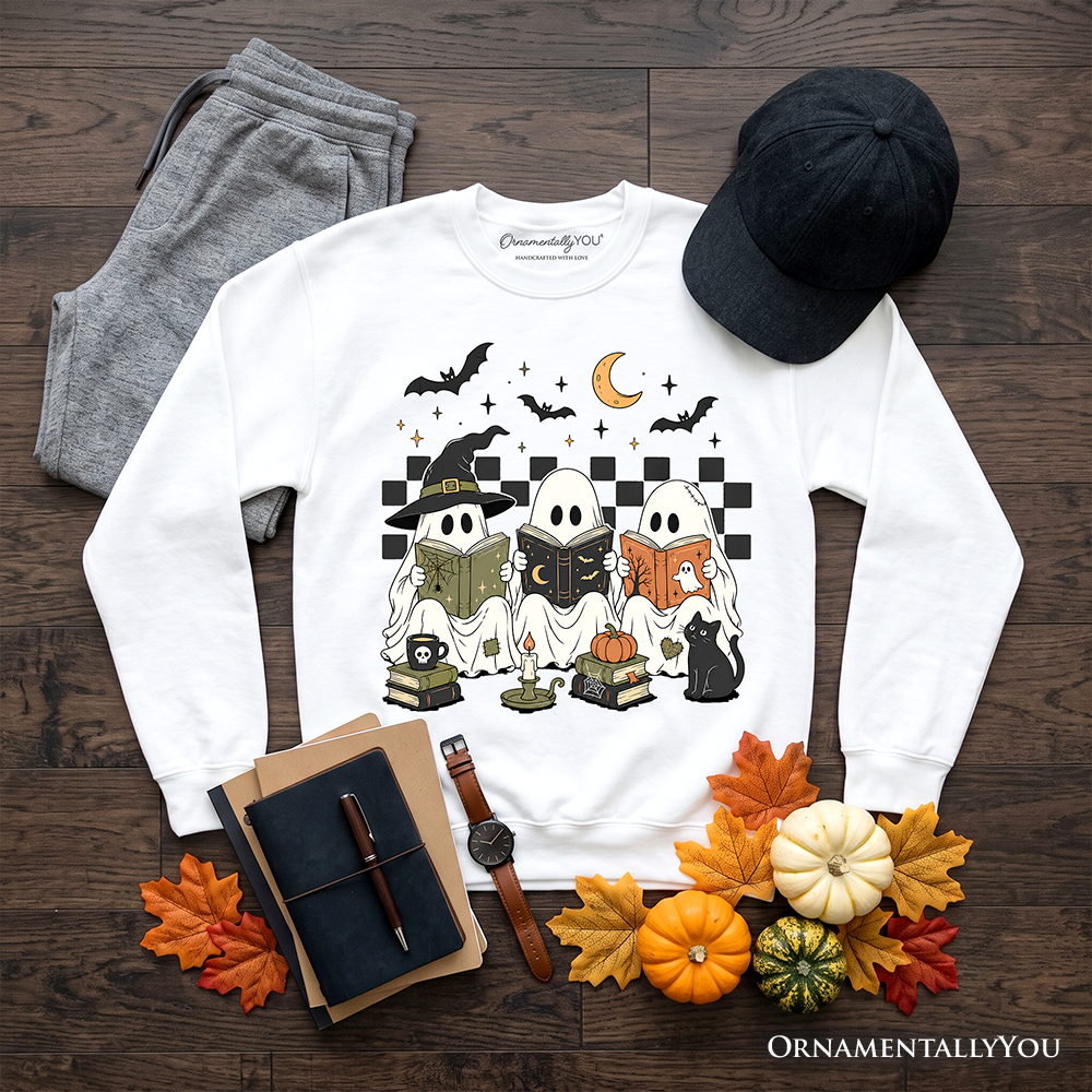 Bookish Ghosts Reading Sweatshirt