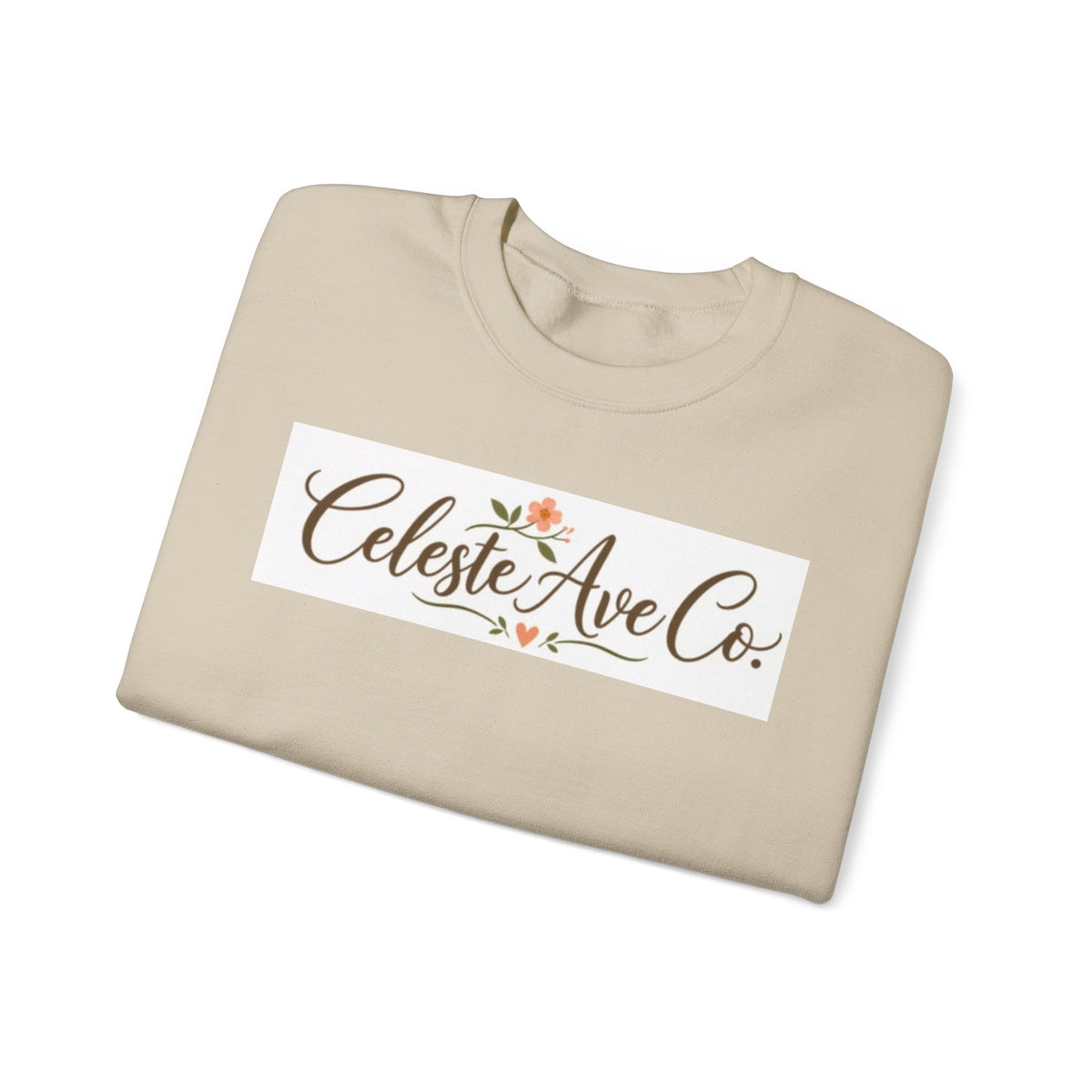 Crewneck Sweatshirt — Celeste Ave Co. Floral Logo Pullover