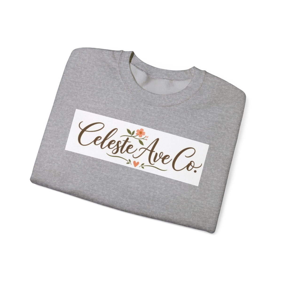 Crewneck Sweatshirt — Celeste Ave Co. Floral Logo Pullover