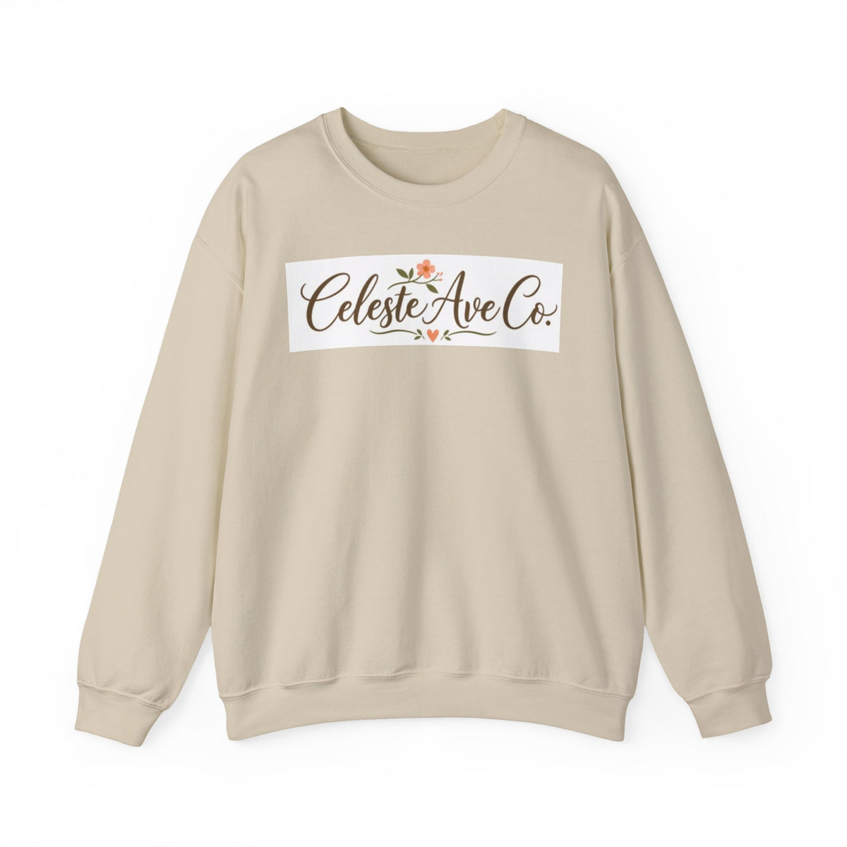 Crewneck Sweatshirt — Celeste Ave Co. Floral Logo Pullover