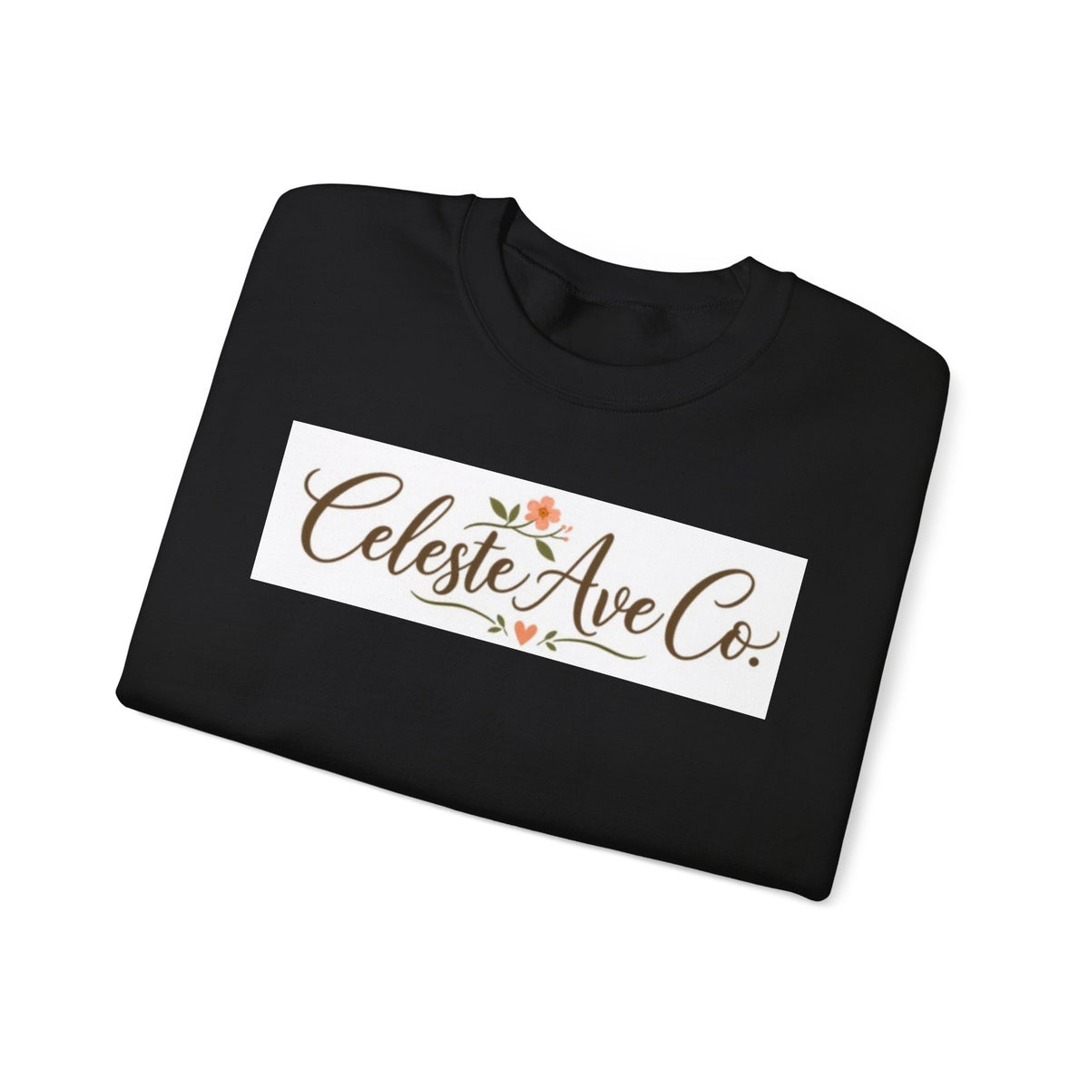 Crewneck Sweatshirt — Celeste Ave Co. Floral Logo Pullover