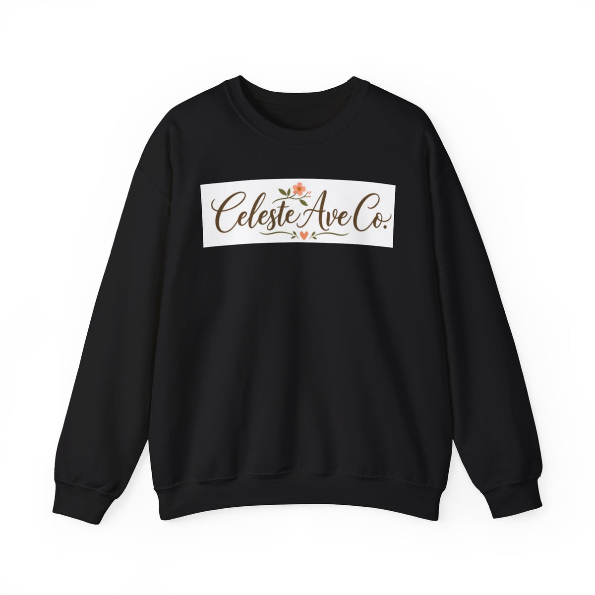 Crewneck Sweatshirt — Celeste Ave Co. Floral Logo Pullover