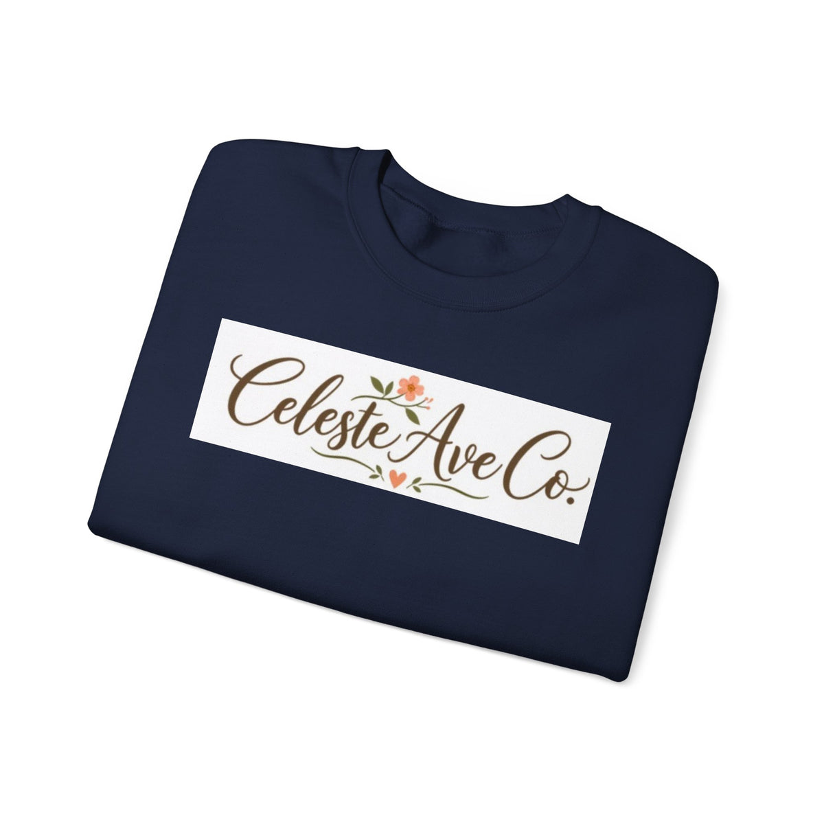 Crewneck Sweatshirt — Celeste Ave Co. Floral Logo Pullover