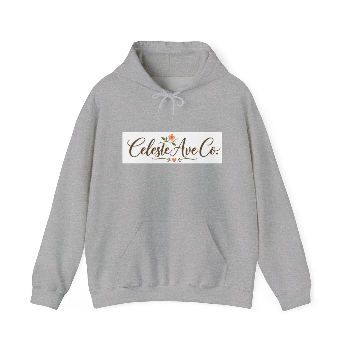 Hoodie — Celeste Ave Co. Floral Logo Pullover