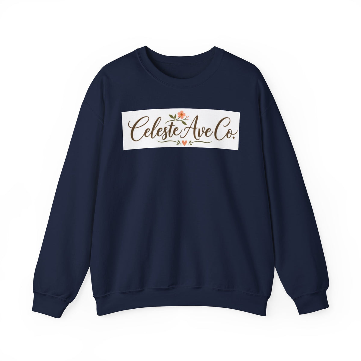 Crewneck Sweatshirt — Celeste Ave Co. Floral Logo Pullover