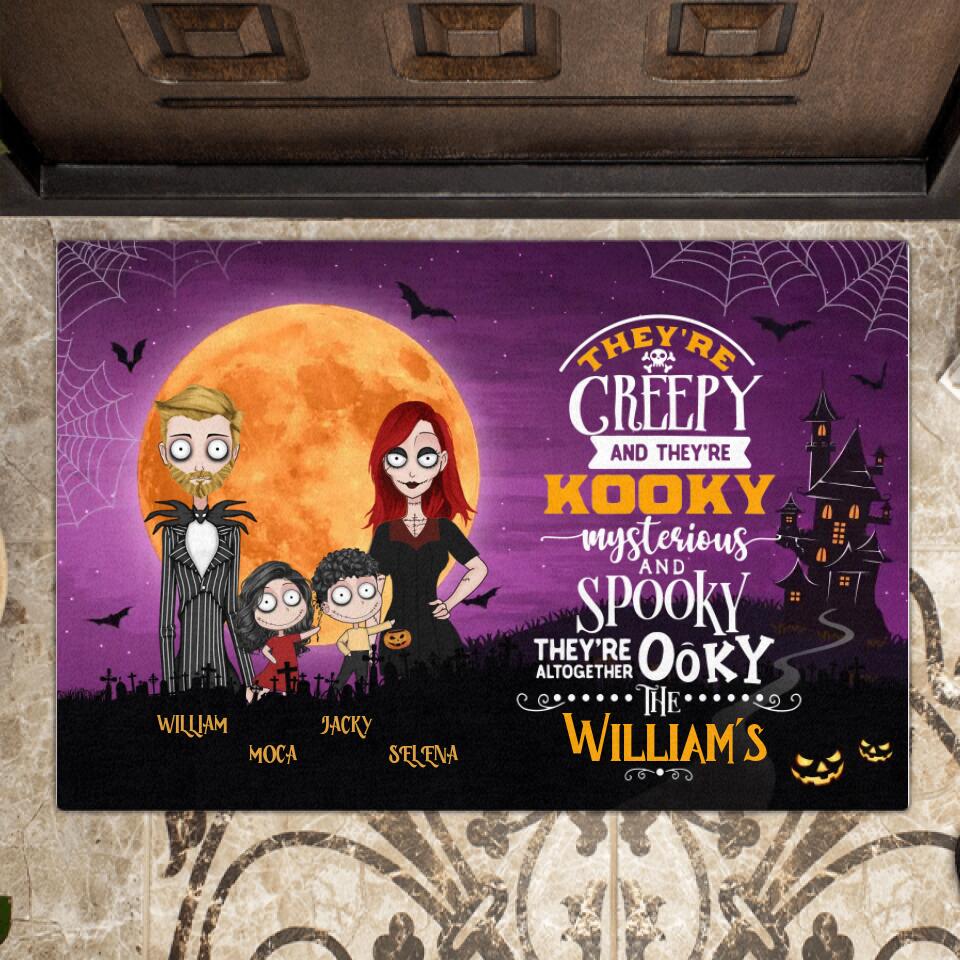 Personalized Creepy Family Doormat