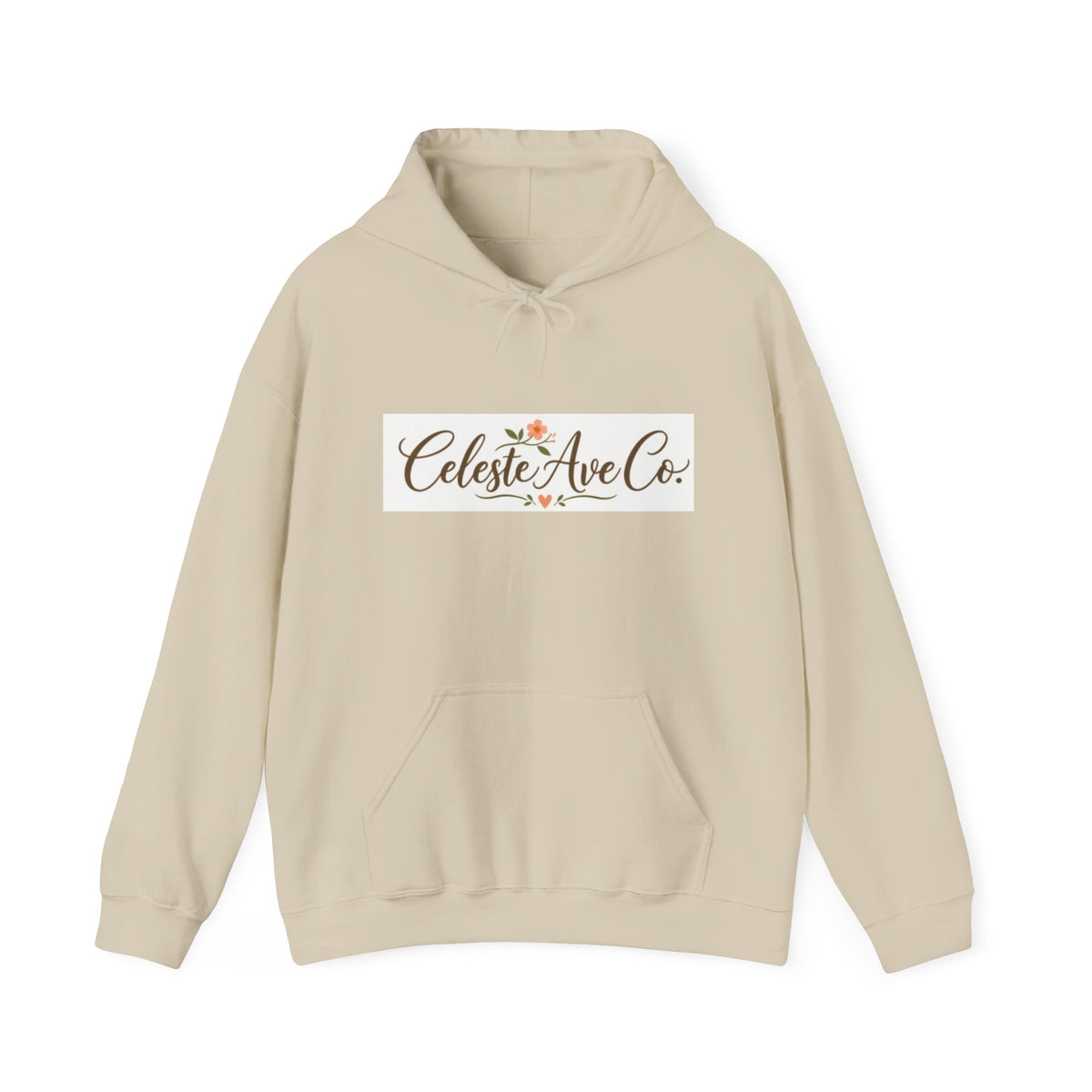 Hoodie — Celeste Ave Co. Floral Logo Pullover