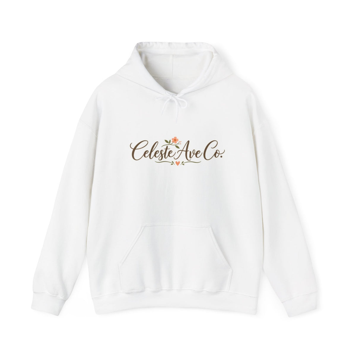 Hoodie — Celeste Ave Co. Floral Logo Pullover