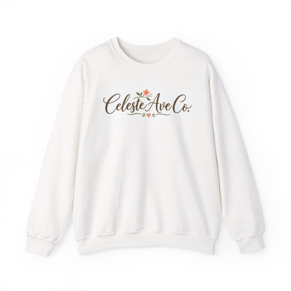 Crewneck Sweatshirt — Celeste Ave Co. Floral Logo Pullover