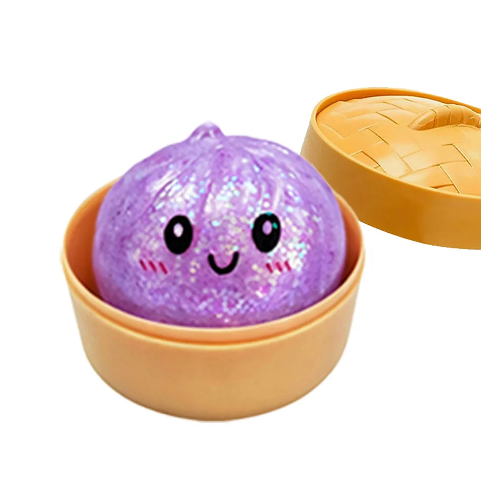 Glitter Dumpling Squishy with Box Dumplings