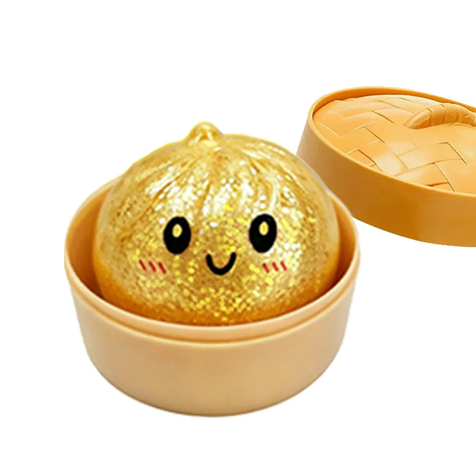 Glitter Dumpling Squishy with Box Dumplings