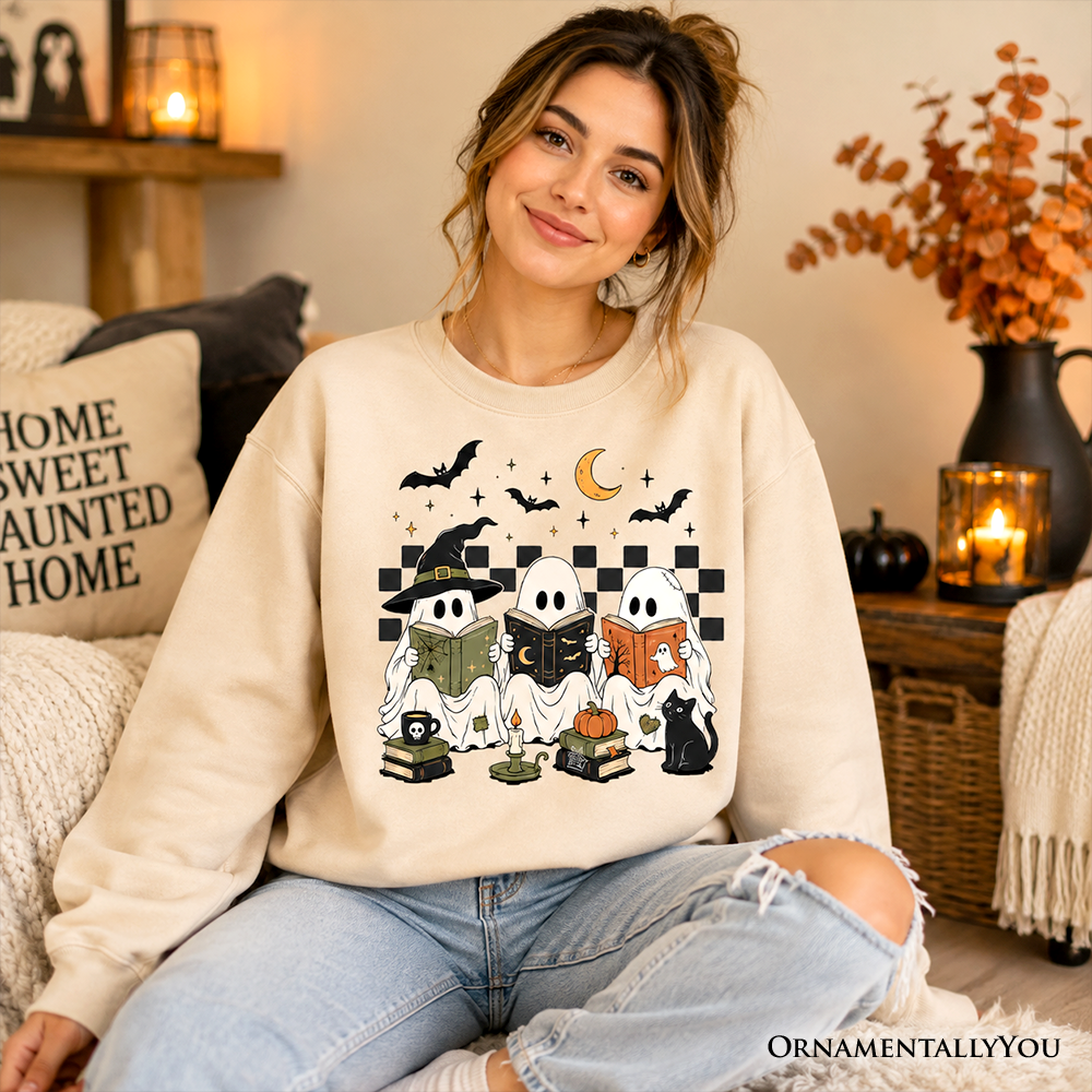 Bookish Ghosts Reading Sweatshirt