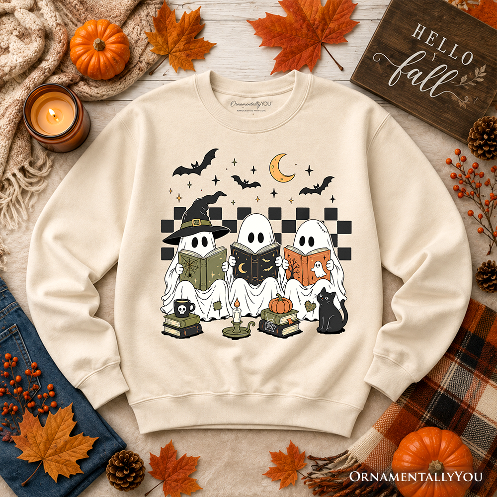 Bookish Ghosts Reading Sweatshirt