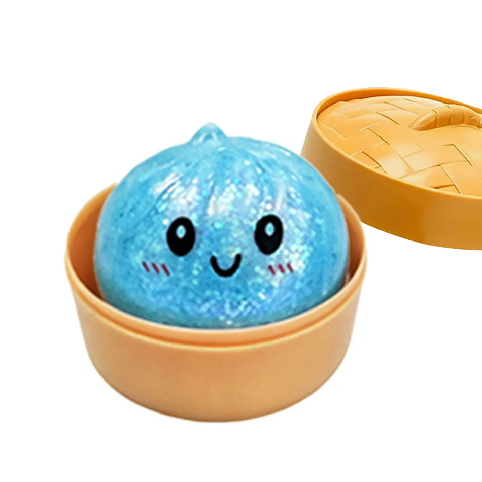 Glitter Dumpling Squishy with Box Dumplings