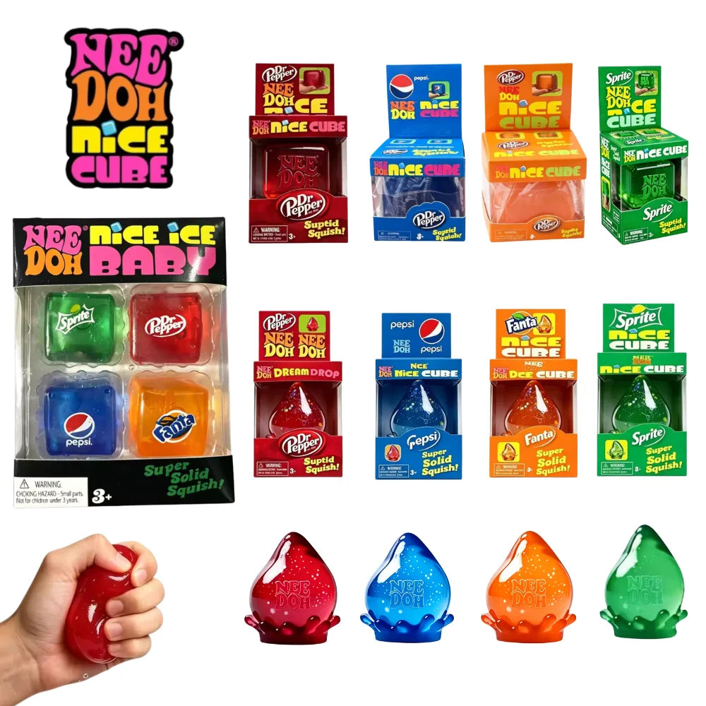Schylling Needoh Nice Ice Baby 4 Pack Teenie Cube